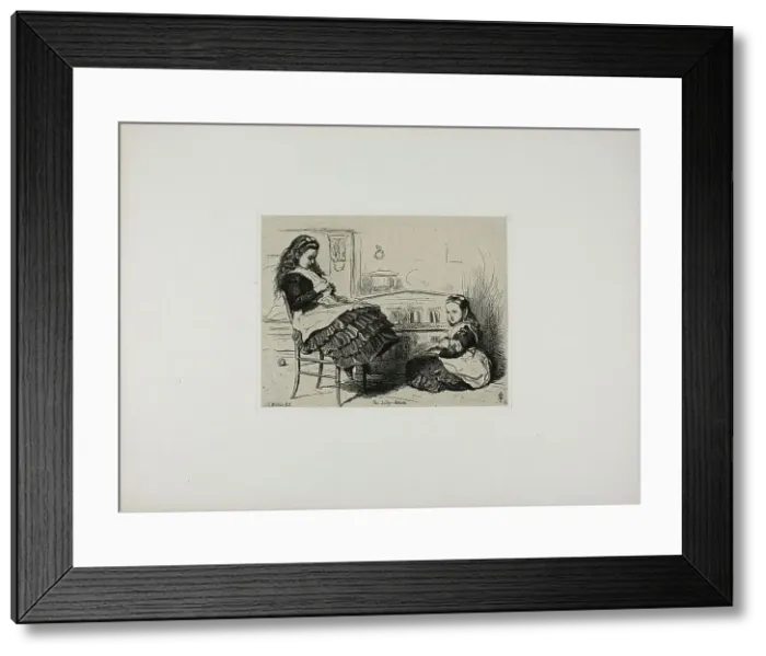 Framed Print : The Baby House, 1863. Creator: John Everett Millais Framed Print : The Baby House, 1863. Creator: John Everett Millais