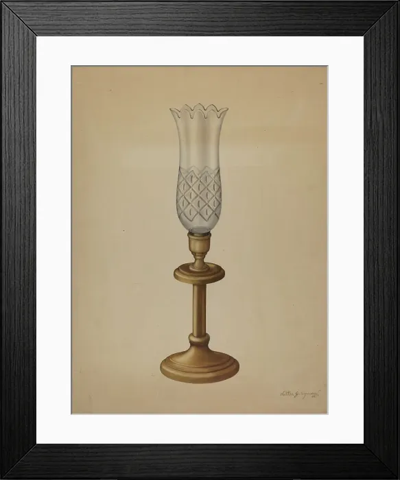 Framed Print : Lamp, c. 1939. Creator: Walter G. Capuozzo Framed Print : Lamp, c. 1939. Creator: Walter G. Capuozzo