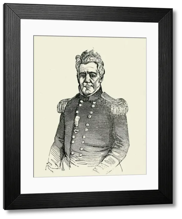 Framed Print : General Towson, 1849. Creator: Unknown Framed Print : General Towson, 1849. Creator: Unknown