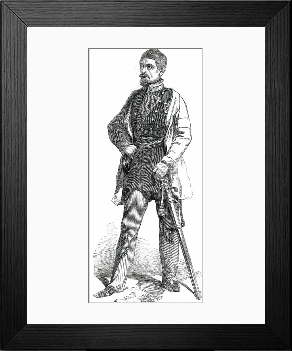 Framed Print : Colonel Von der Tann, Chief of the Staff of General Willisen, 1850. Creator: Unknown Framed Print : Colonel Von der Tann, Chief of the Staff of General Willisen, 1850. Creator: Unknown