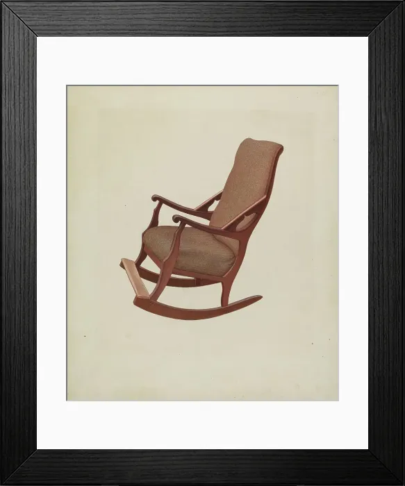 Framed Print : Invalid's Chair, 1937. Creator: Orville A. Carroll