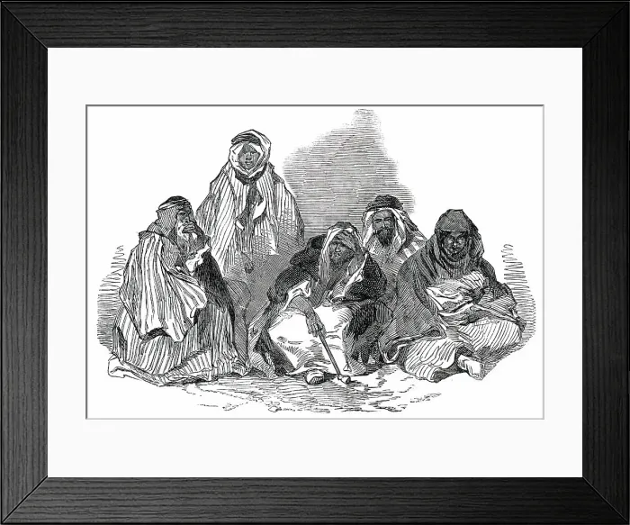 Framed Print : Bedouins of the Desert, 1850. Creator: Unknown