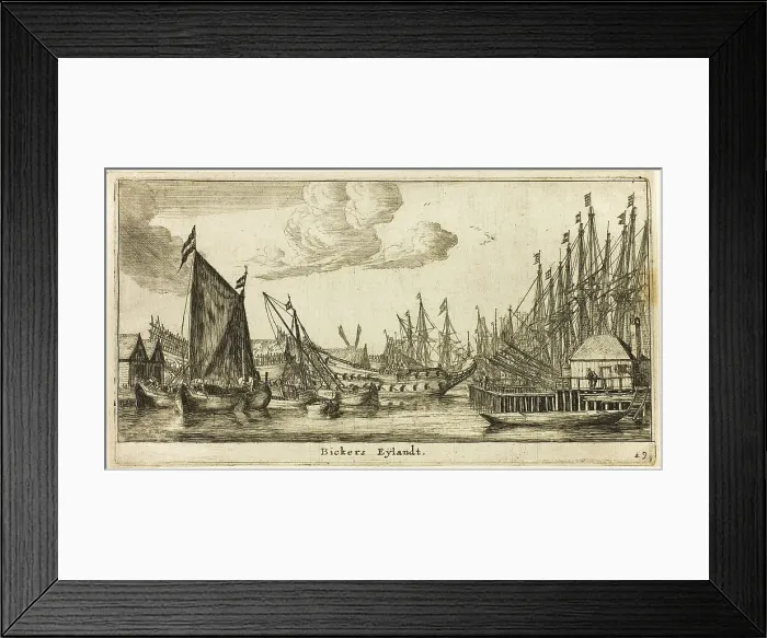 Framed Print : Bickers Island, c. 1655. Creator: Reinier Zeeman Framed Print : Bickers Island, c. 1655. Creator: Reinier Zeeman