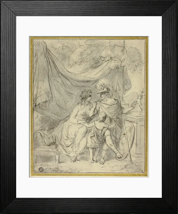 Framed Print : Mars and Venus, n.d. Creator: Jacob Toorenvliet
