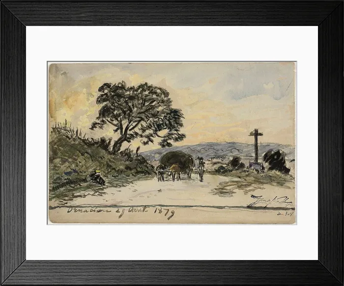 Framed Print : Ornacieux (recto and verso), 1879. Creator: Johan Barthold Jongkind Framed Print : Ornacieux (recto and verso), 1879. Creator: Johan Barthold Jongkind