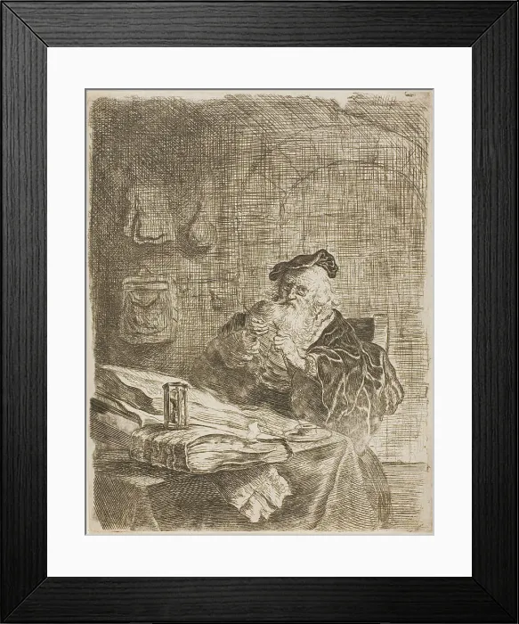 Framed Print : The Scribe, n.d. Creator: Salomon Koninck Framed Print : The Scribe, n.d. Creator: Salomon Koninck