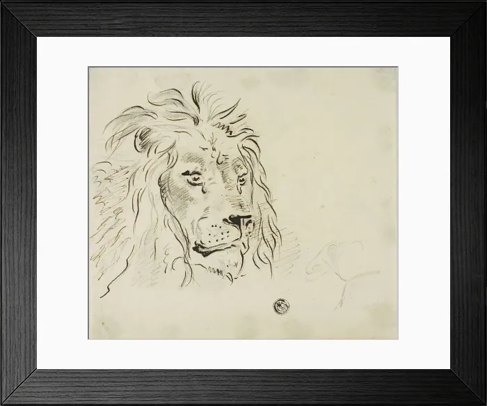 Framed Print : Lion's Head, n.d. Creator: Sawrey Gilpin Framed Print : Lion's Head, n.d. Creator: Sawrey Gilpin