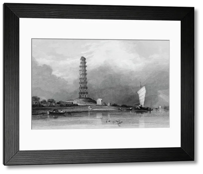 Framed Print : Chinese Pagodah, - Between Canton & Whampoa, 1834. Creator: Anthony Vandyke Copley Fielding. Chinese Pagodah, - Between Canton & Whampoa, 1834. Creator: Anthony Vandyke Copley Fielding Framed Print : Chinese Pagodah, - Between Canton & Whampoa, 1834. Creator: Anthony Vandyke Copley Fielding. Chinese Pagodah, - Between Canton & Whampoa, 1834. Creator: Anthony Vandyke Copley Fielding