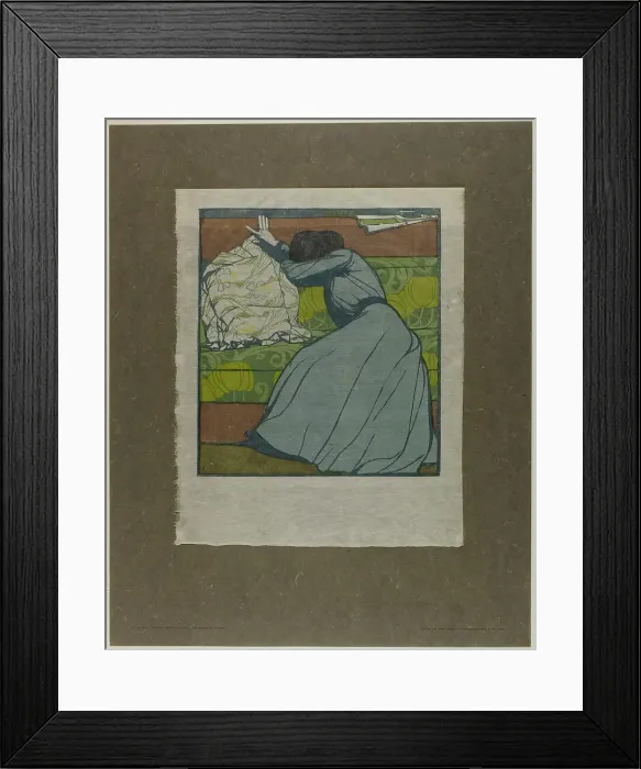Framed Print : The Pillow, 1903. Creator: Maximilian Kurzweil Framed Print : The Pillow, 1903. Creator: Maximilian Kurzweil