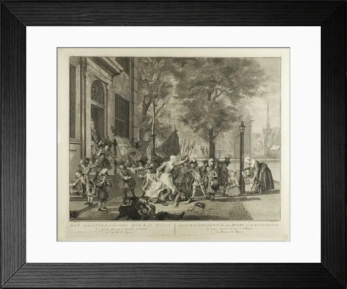 Framed Print : The Boys of Amsterdam, n.d. Creator: Jacobus Houbraken Framed Print : The Boys of Amsterdam, n.d. Creator: Jacobus Houbraken