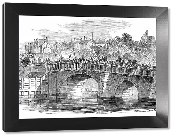 The Rhuddlan Royal Eisteddvod - the Procession to the Castle, 1850. Creator: Unknown