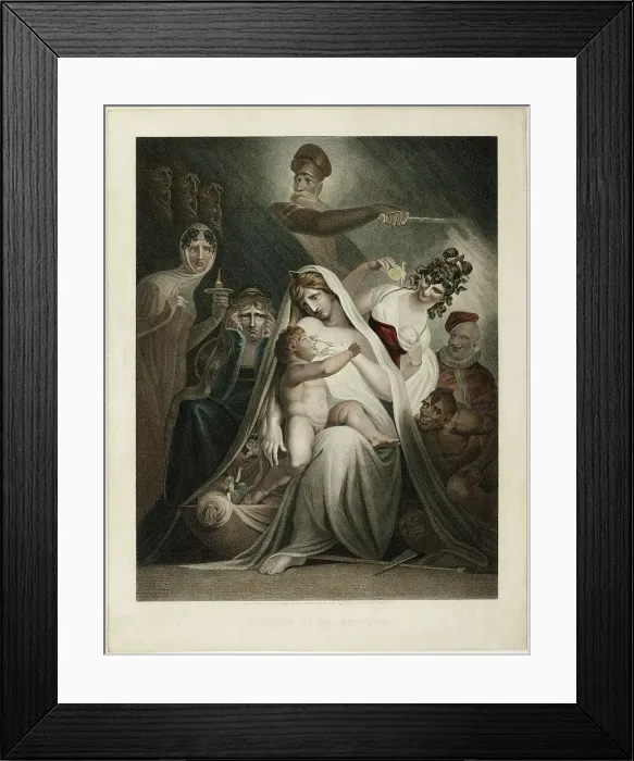Framed Print : The Nursery of Shakespeare, 1810. Creator: Moses Haughton Framed Print : The Nursery of Shakespeare, 1810. Creator: Moses Haughton