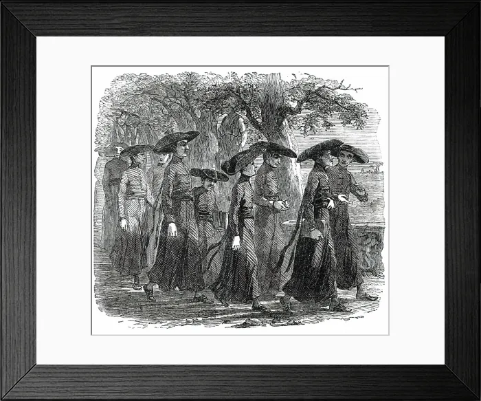 Framed Print : Students of the Propaganda College - Rome, 1850. Creator: Unknown Framed Print : Students of the Propaganda College - Rome, 1850. Creator: Unknown