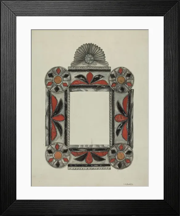 Framed Print : Picture Frame, 1936. Creator: Irene M. Burge Framed Print : Picture Frame, 1936. Creator: Irene M. Burge