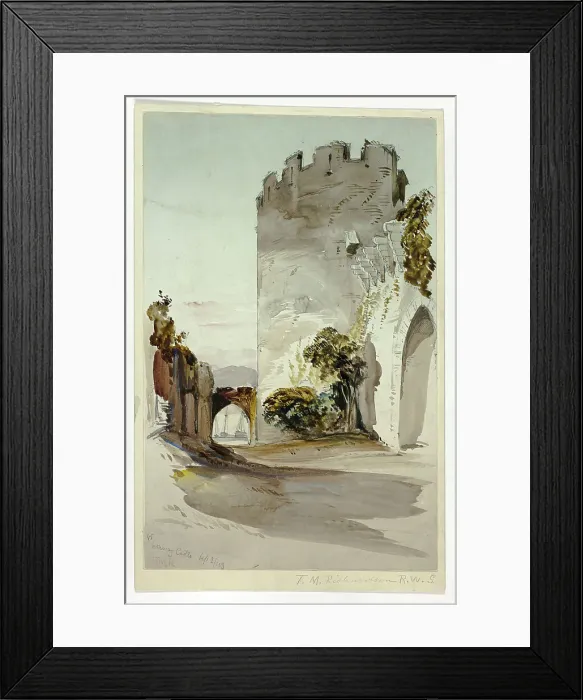 Framed Print : Conway Castle, 1849. Creator: Thomas Miles Richardson II Framed Print : Conway Castle, 1849. Creator: Thomas Miles Richardson II