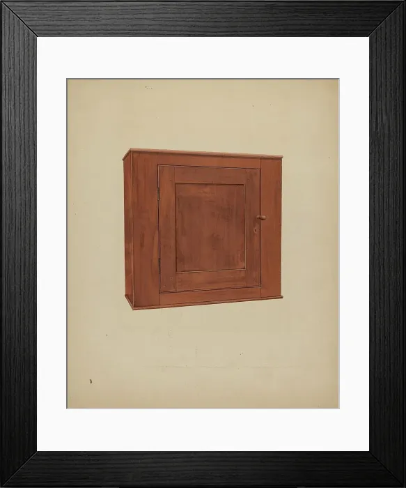 Framed Print : Shaker Medicine Chest, c. 1937. Creator: William Paul Childers Framed Print : Shaker Medicine Chest, c. 1937. Creator: William Paul Childers