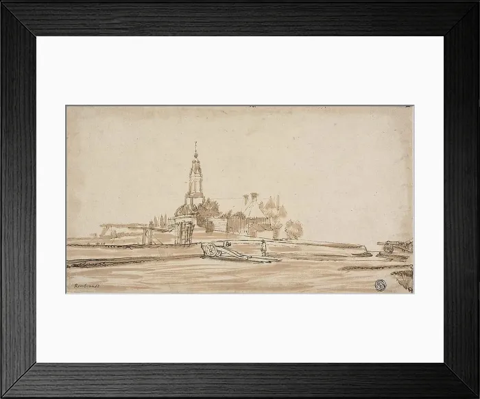 Framed Print : Haarlem Gate at Amsterdam, 1650 / 70. Creator: Johannes Ruisscher Framed Print : Haarlem Gate at Amsterdam, 1650 / 70. Creator: Johannes Ruisscher
