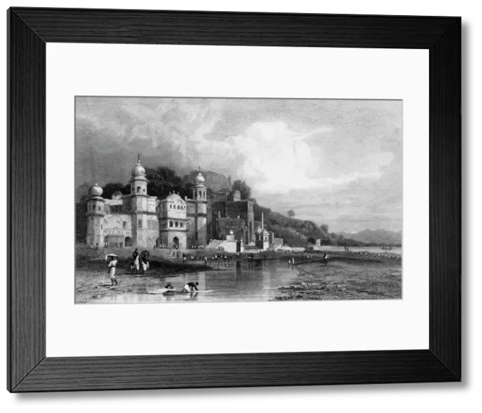 Framed Print : Hurdwar, A Place of Hindoo Pilgrimage, 1845. Creator: Unknown