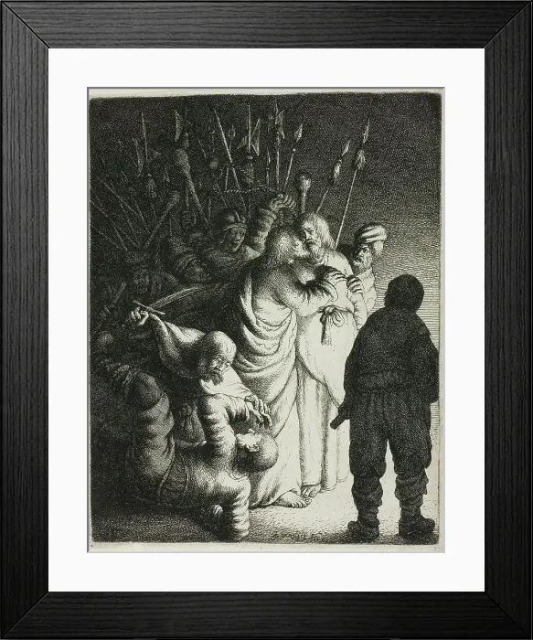 Framed Print : Christ Taken, from The Passion, c. 1635. Creator: Jan Georg van Vliet Framed Print : Christ Taken, from The Passion, c. 1635. Creator: Jan Georg van Vliet