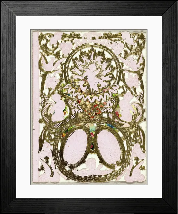Framed Print : Untitled Valentine (Putti), 1850 / 59. Creator: Mullord Brothers Framed Print : Untitled Valentine (Putti), 1850 / 59. Creator: Mullord Brothers