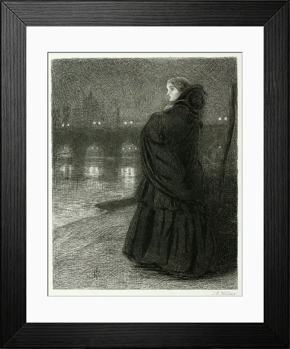 Framed Print : Bridge of Sighs, 1858. Creator: John Everett Millais Framed Print : Bridge of Sighs, 1858. Creator: John Everett Millais