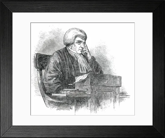 Framed Print : The New Vice-Chancellor, Sir R. M. Rolfe, 1850. Creator: Unknown Framed Print : The New Vice-Chancellor, Sir R. M. Rolfe, 1850. Creator: Unknown