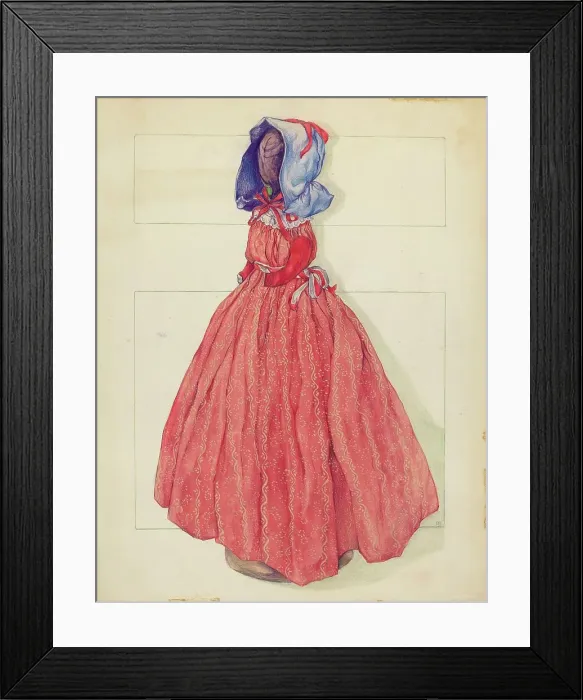 Framed Print : Doorstop (Doll), 1935 / 1942. Creator: Rosa Burger Framed Print : Doorstop (Doll), 1935 / 1942. Creator: Rosa Burger