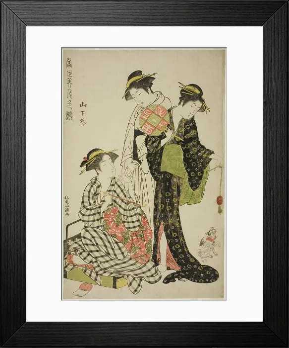 Framed Print : Flowers of Yamashita (Yamashita hana), from the series Contest of Contemporary... late 1780s. Creator: Kitao Masanobu. Flowers of Yamashita (Yamashita hana), from the series Contest of Contemporary... late 1780s. Creator: Kitao Masanobu Framed Print : Flowers of Yamashita (Yamashita hana), from the series Contest of Contemporary... late 1780s. Creator: Kitao Masanobu. Flowers of Yamashita (Yamashita hana), from the series Contest of Contemporary... late 1780s. Creator: Kitao Masanobu
