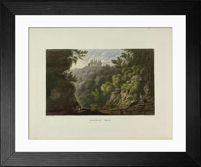 Framed Print : Shaklin Chine, c. 1794. Creator: Piercy Roberts Framed Print : Shaklin Chine, c. 1794. Creator: Piercy Roberts