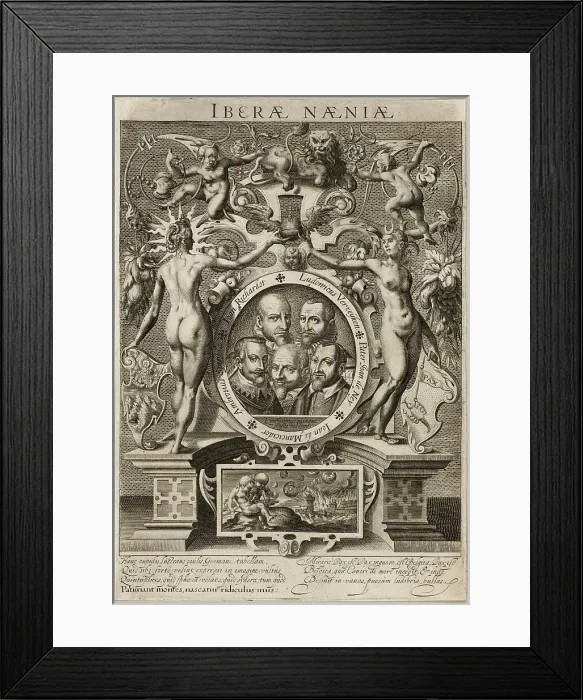 Framed Print : Allegory on the Futility of Peace Talks with Spain, 1608. Creator: Unknown Framed Print : Allegory on the Futility of Peace Talks with Spain, 1608. Creator: Unknown
