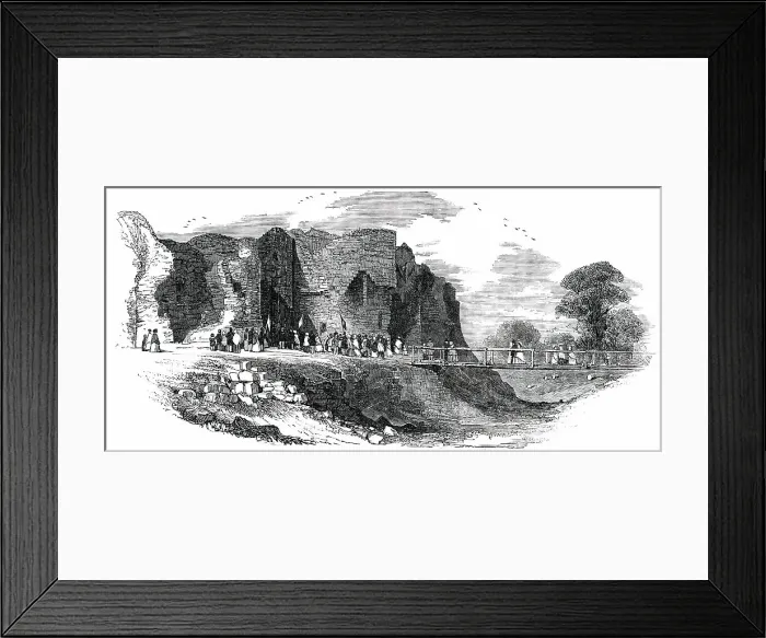 Framed Print : The Rhuddlan Royal Eisteddvod - Rhuddlan Castle, 1850. Creator: Unknown Framed Print : The Rhuddlan Royal Eisteddvod - Rhuddlan Castle, 1850. Creator: Unknown