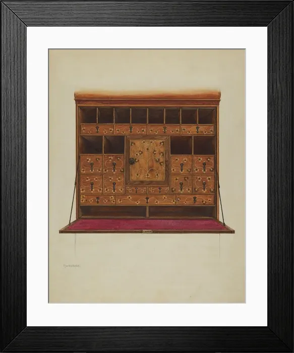 Framed Print : Secretary, c. 1938. Creator: Ernest Busenbark Framed Print : Secretary, c. 1938. Creator: Ernest Busenbark