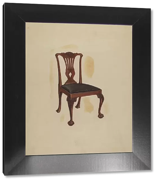 Side Chair, c. 1937. Creator: Ernest Busenbark
