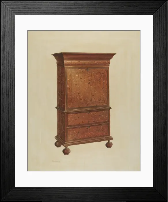 Framed Print : Secretary, c. 1938. Creator: Ernest Busenbark Framed Print : Secretary, c. 1938. Creator: Ernest Busenbark