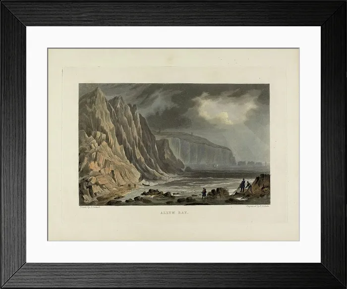 Framed Print : Allum Bay, c. 1794. Creator: Piercy Roberts Framed Print : Allum Bay, c. 1794. Creator: Piercy Roberts