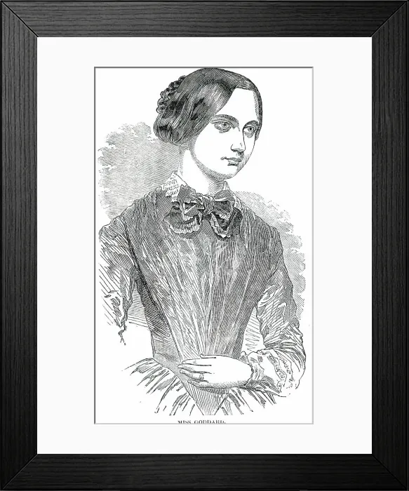 Framed Print : Miss Goddard, 1850. Creator: Unknown Framed Print : Miss Goddard, 1850. Creator: Unknown
