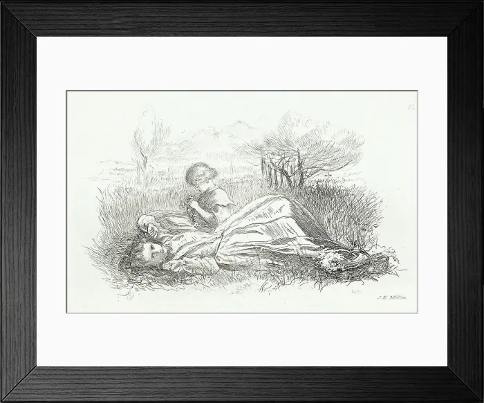 Framed Print : Summer Indolence, 1861. Creator: John Everett Millais Framed Print : Summer Indolence, 1861. Creator: John Everett Millais