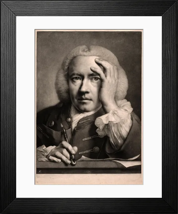Framed Print : Ipse (Self-Portrait), from Life-Sized Heads, 1760. Creator: Thomas Frye Framed Print : Ipse (Self-Portrait), from Life-Sized Heads, 1760. Creator: Thomas Frye