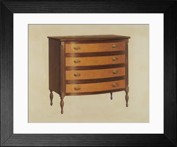 Framed Print : Chest of Drawers, 1938. Creator: Ernest Busenbark Framed Print : Chest of Drawers, 1938. Creator: Ernest Busenbark
