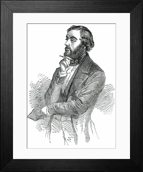 Framed Print : M. Eugene Sue, 1850. Creator: Unknown Framed Print : M. Eugene Sue, 1850. Creator: Unknown