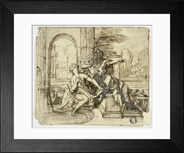 Framed Print : Susanna and the Elders, n.d. Creator: Unknown Framed Print : Susanna and the Elders, n.d. Creator: Unknown