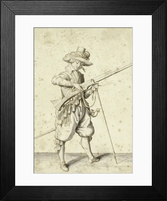 Framed Print : Artilleryman, n.d. Creators: Unknown, Jacques de Gheyn II Framed Print : Artilleryman, n.d. Creators: Unknown, Jacques de Gheyn II