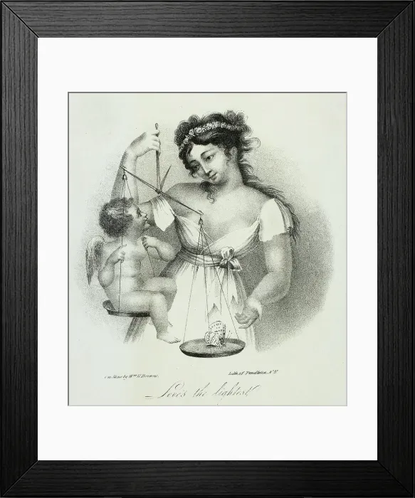 Framed Print : Love's the Lightest, n.d. Creator: William Browne Framed Print : Love's the Lightest, n.d. Creator: William Browne