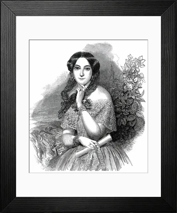 Framed Print : Mdlle. Jetty Treffz, 1850. Creator: Unknown Framed Print : Mdlle. Jetty Treffz, 1850. Creator: Unknown