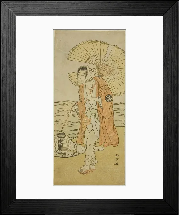 Framed Print : The Actor Nakamura Nakazo I as the Renegade Monk Dainichibo in the Play Edo Meisho... c. 1779. Creator: Shunsho