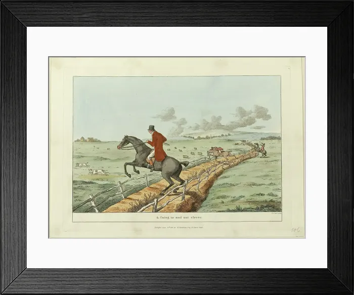 Framed Print : Going In and Out Clever, plate four from Insidspensable Accomplishments, published June 24, 1811. Creator: Robert Frankland Framed Print : Going In and Out Clever, plate four from Insidspensable Accomplishments, published June 24, 1811. Creator: Robert Frankland