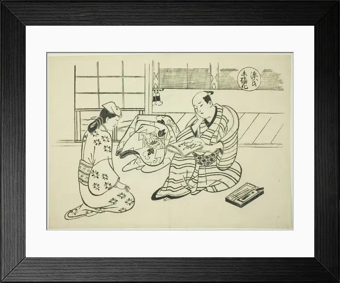 Framed Print : The Suetsumuhana Chapter from The Tale of Genji (Genji Suetsumuhana), from a... c. 1710. Creator: Okumura Masanobu. The Suetsumuhana Chapter from The Tale of Genji (Genji Suetsumuhana), from a... c. 1710. Creator: Okumura Masanobu Framed Print : The Suetsumuhana Chapter from The Tale of Genji (Genji Suetsumuhana), from a... c. 1710. Creator: Okumura Masanobu. The Suetsumuhana Chapter from The Tale of Genji (Genji Suetsumuhana), from a... c. 1710. Creator: Okumura Masanobu