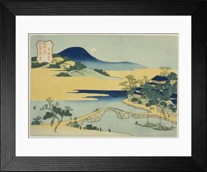 Framed Print : Evening Moon at Izumizaki (Izumizaki yagetsu), from the series Eight Views of the... c. 1832. Creator: Hokusai. Evening Moon at Izumizaki (Izumizaki yagetsu), from the series Eight Views of the... c. 1832. Creator: Hokusai Framed Print : Evening Moon at Izumizaki (Izumizaki yagetsu), from the series Eight Views of the... c. 1832. Creator: Hokusai. Evening Moon at Izumizaki (Izumizaki yagetsu), from the series Eight Views of the... c. 1832. Creator: Hokusai