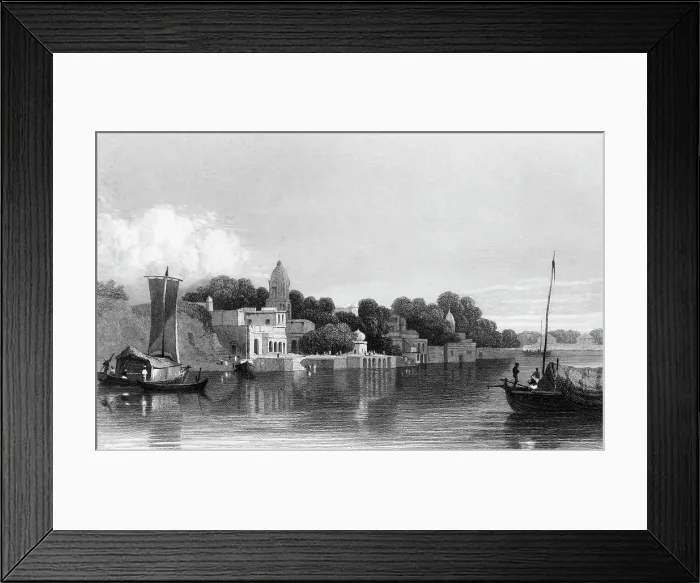 Framed Print : Cawnpore, 1834. Creator: Samuel Prout Framed Print : Cawnpore, 1834. Creator: Samuel Prout