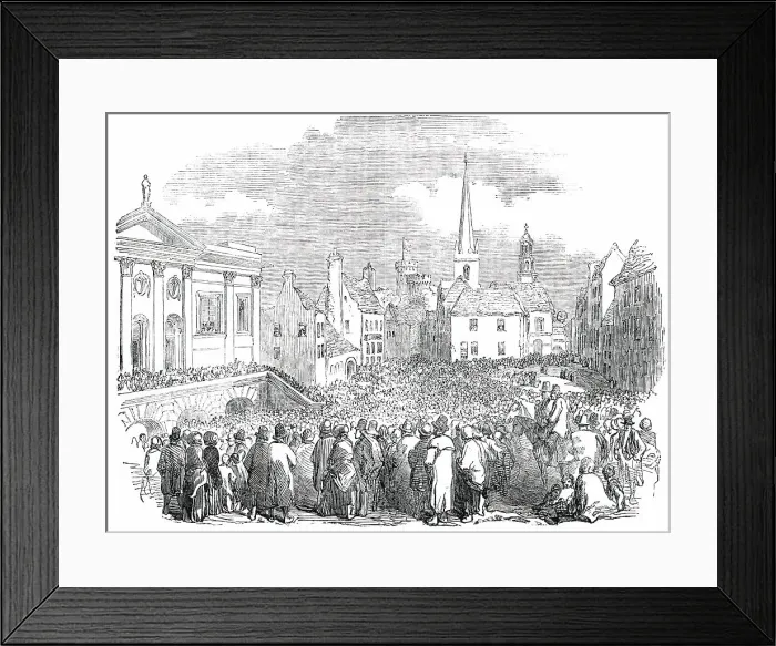 Framed Print : Great Tenant-Right Meeting at Kilkenny, 1850. Creator: Unknown Framed Print : Great Tenant-Right Meeting at Kilkenny, 1850. Creator: Unknown